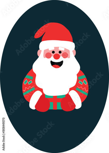 Santa and gift motive