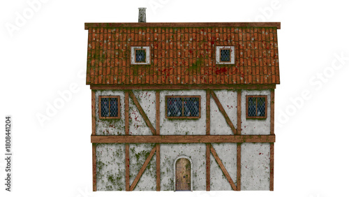 3d rendering mediaval house