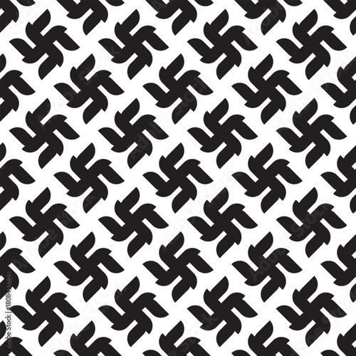 Seamless pattern. Powerful black and white graphic diagonal lines create depth and movement. Ideal for use in print, textiles, wallpaper, or website backgrounds that require a clean, yet striking, yet