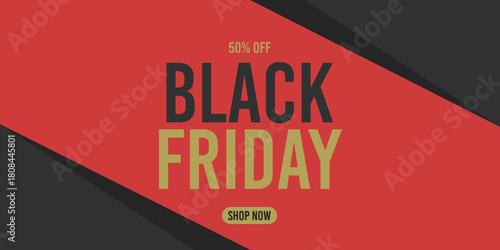 50% off black friday 50%off fifty percent off 50 % off, black, gold, golden, promotion, november, discount, price.