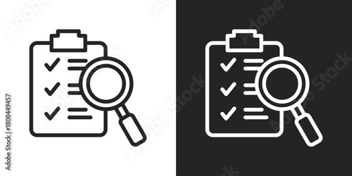 validity Icon In Black And White Line Style