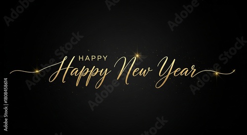 Elegant happy new year greeting