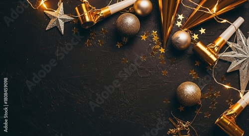 Festive holiday decoration background