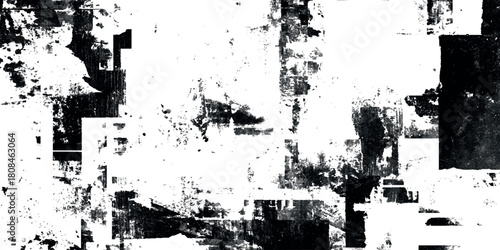 A dynamic vector illustration featuring a papercut style abstract design layered with authentic grunge and distressed textures.