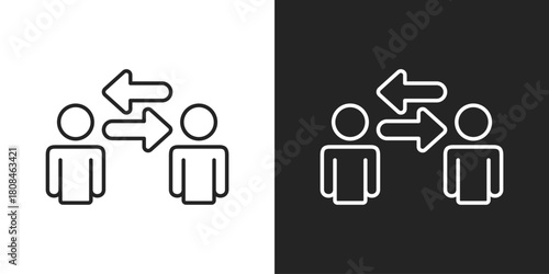 Change Icon In Black And White Line Style