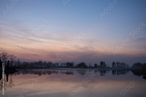 Sunset on the lake