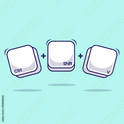 Keyboard, response, typing, writing, technology, techniques, shortcut, modern, user, efficiency, key combination, shortcut cartoon, responsive, modern technology, productivity, stylish, computer, comp