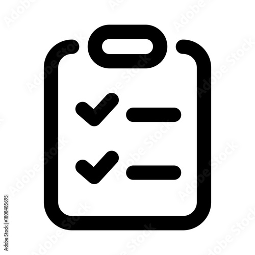 Checklist icon. Modern line icon design with professional minimal vector styling crafted for tasks, planning, organization, to-do lists, and productivity concepts