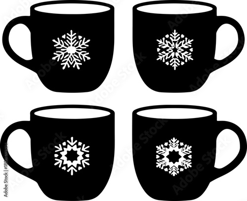 set of coffee cups