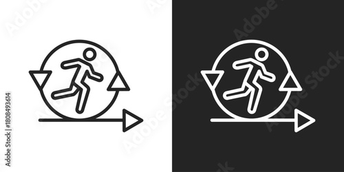 Inspiration Icon In Black And White Line Style