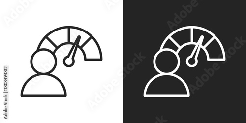 Dedication Icon In Black And White Line Style