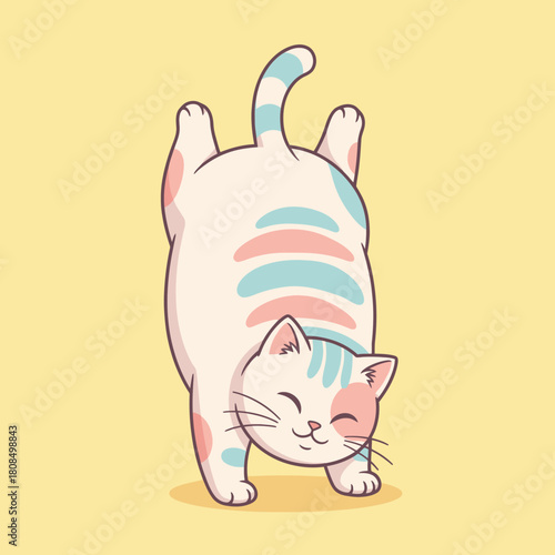 Cute cat sleeping upside down peacefully.