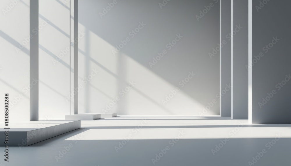 Fototapeta premium Bright minimalist space