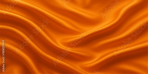 Smooth flowing red silk fabric texture background with soft light and a luxurious shiny wave pattern