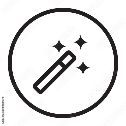 Line Icon – Magic Edit Wand