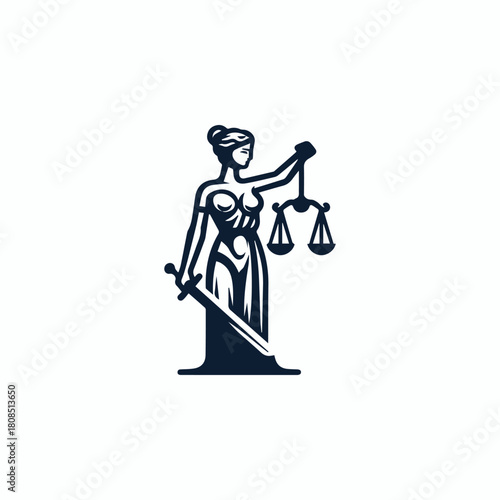 Themis Justice Goddess Logo