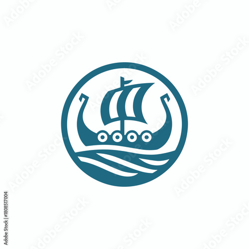 Viking Ship Logo