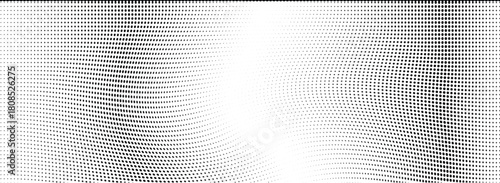 Light gradient halftone dots grunge wide background
