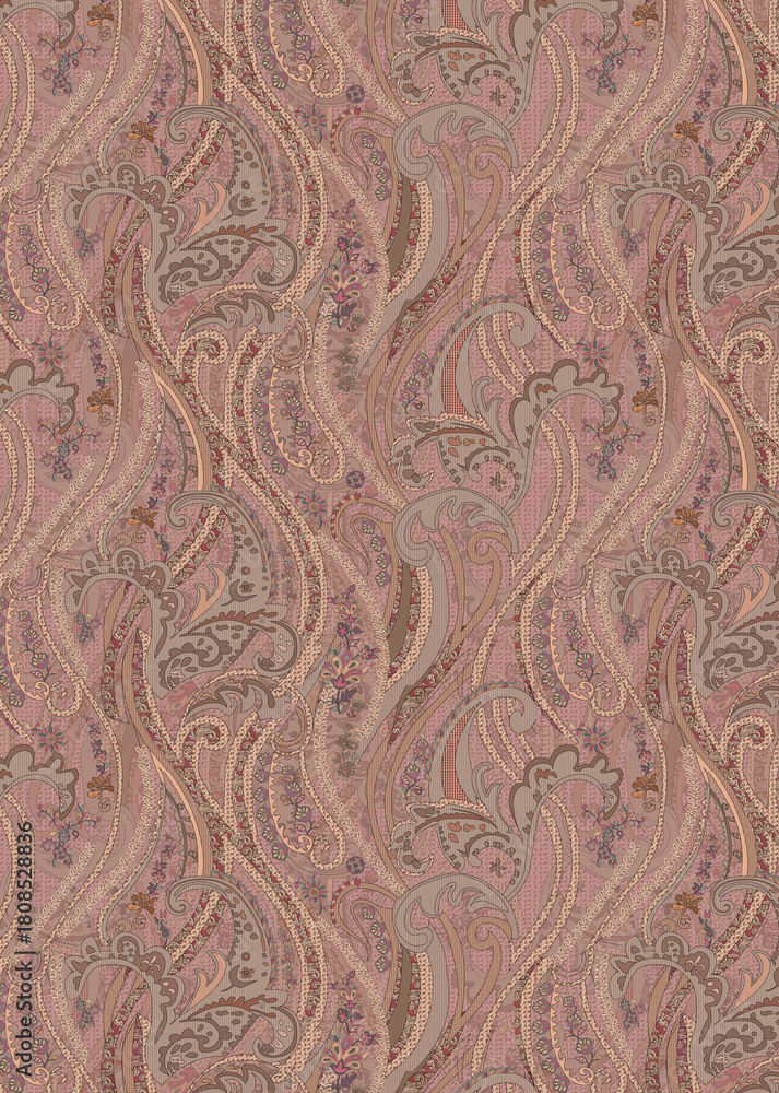 Fototapeta premium Colorful Geometric Multicolour All Over Fabric Design