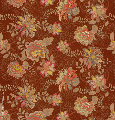 Colorful Geometric Multicolour All Over Fabric Design