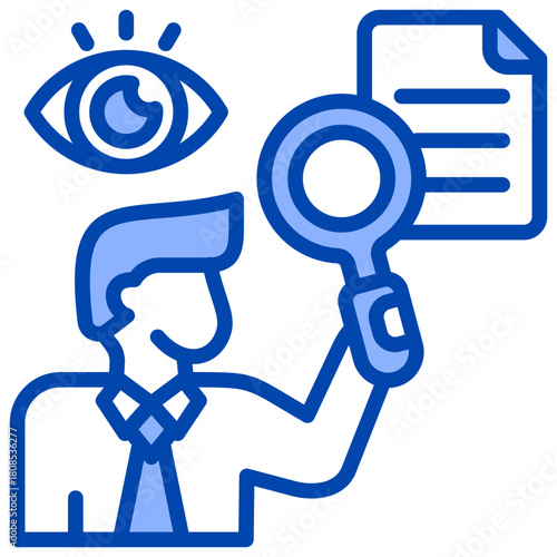 Oversight  Icon Element For Design