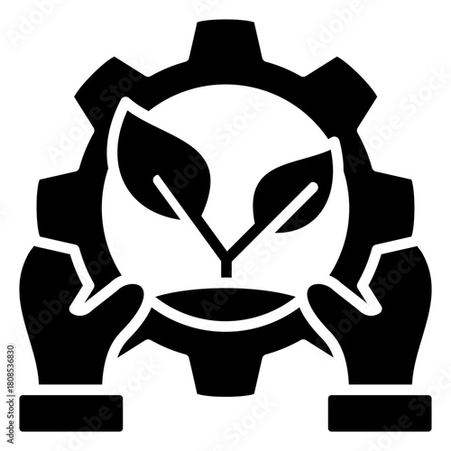 Environmental Stewardship  Icon Element For Design