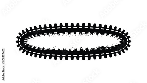 Grunge oval frame isolated on, perfect for adding a touch of vintage charm and rustic appeal to your designs, creating eyecatching borders and accents