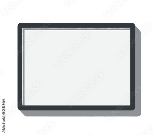 Square Light Panel with Soft Glow and Gray Frame