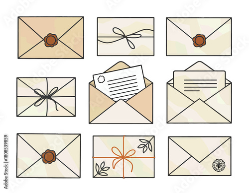 Variety of Sealed and Unsealed Envelopes