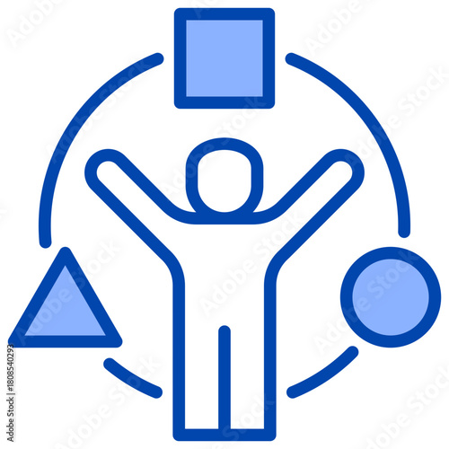 Adaptability  Icon Element For Design