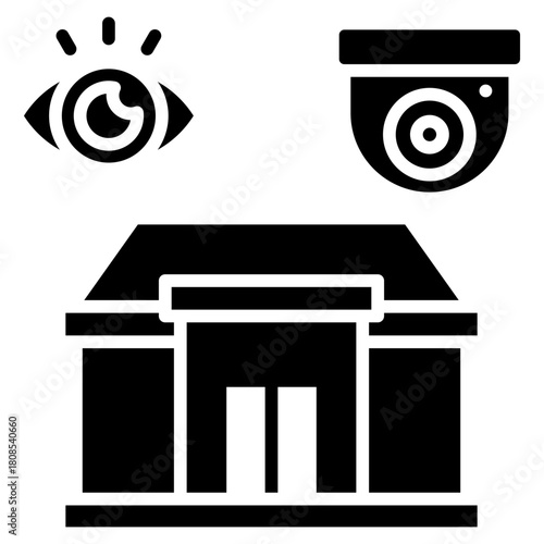 Surveillance  Icon Element For Design
