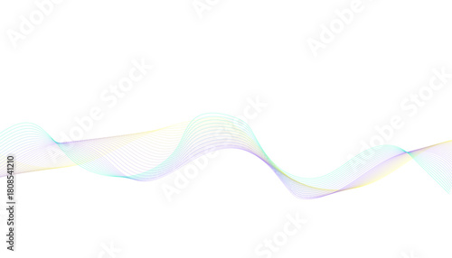 Soft Pastel Gradient Abstract Wavy Line Background