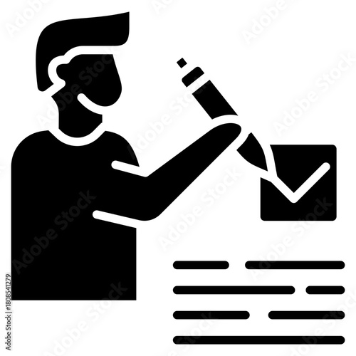 Assessment  Icon Element For Design