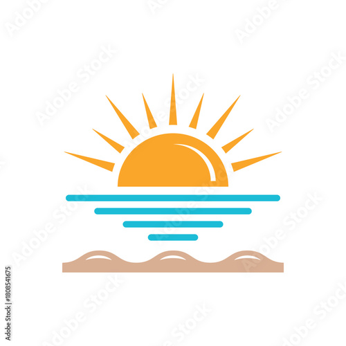 Colorful icon for morning view