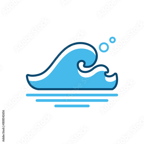 Colorful icon for beach bag