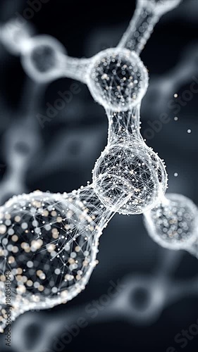 3D render of collagen peptide strands glowing in white light representing youthful skin and flexible joints