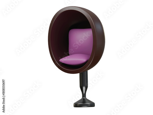 ball chair icon 3d illustration render