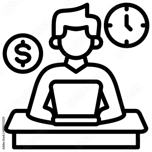 Freelance Icon Element For Design