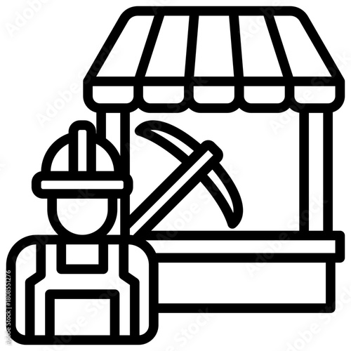 Labor Market Icon Element For Design