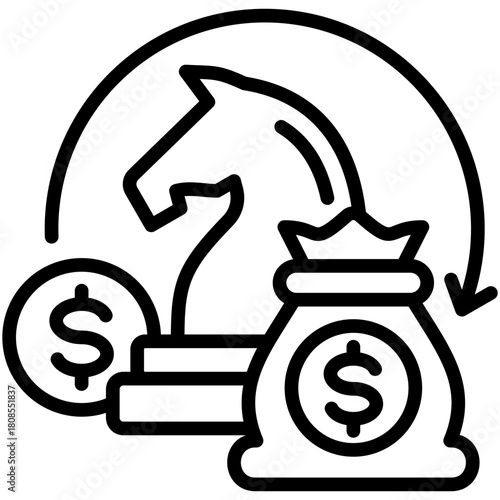 Strategy Icon Element For Design