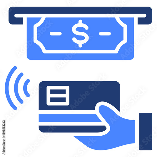 Contactless Payment Icon Element For Design