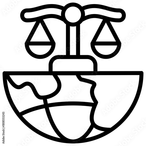 Law Icon Element For Design