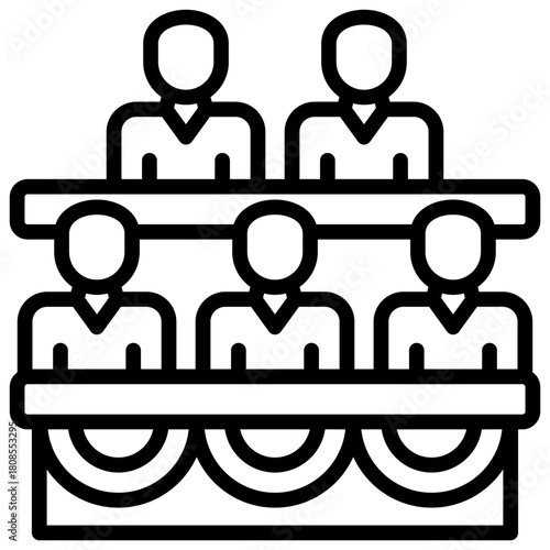 Parliament Icon Element For Design