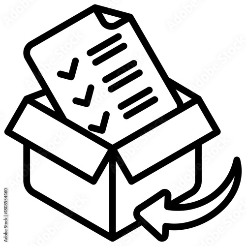 Order Fulfillment Icon Element For Design