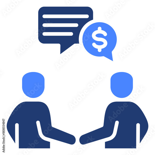 Negotiation Icon Element For Design