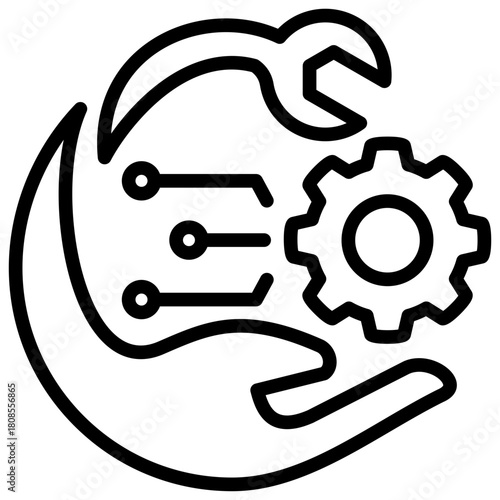 Technological Advancement Icon Element For Design