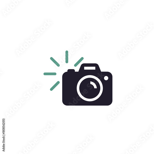 Camera with flash icon.