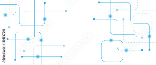 Abstract futuristic technology background. Technology background with crossed lines and dots.
