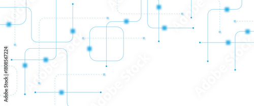 Abstract futuristic technology background. Technology background with crossed lines and dots.