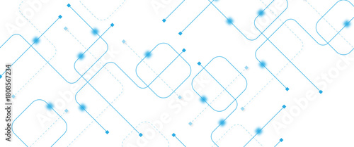 Abstract futuristic technology background. Technology background with crossed lines and dots.